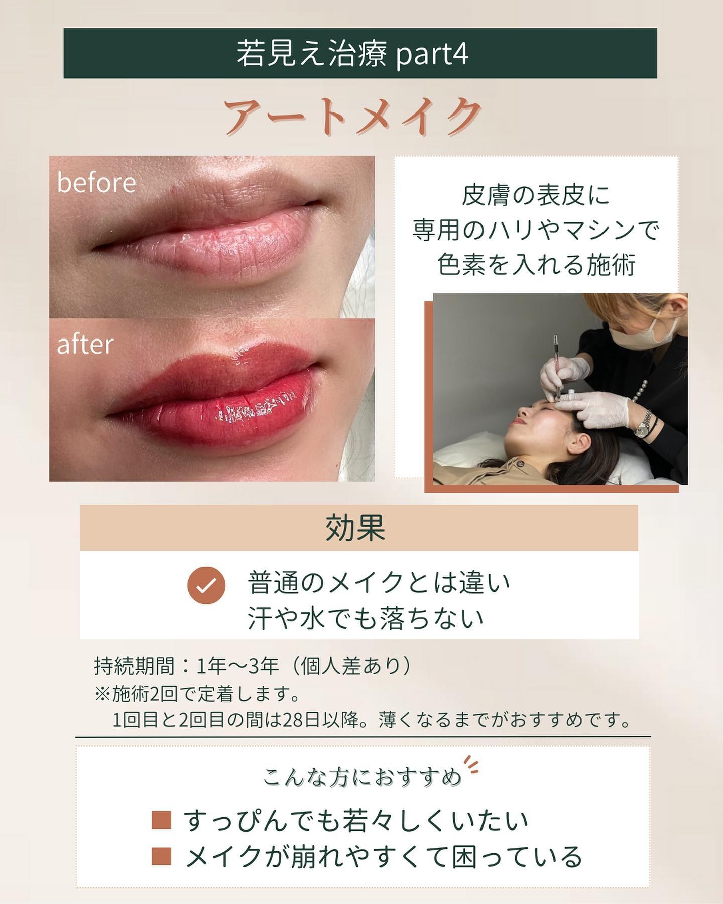 アートメイクの効果