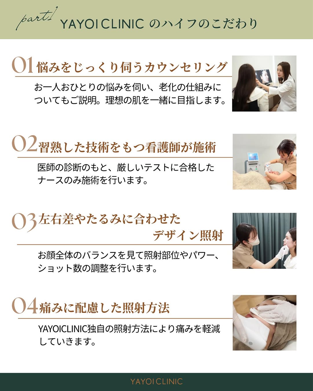 ヤヨイクリニックのハイフのこだわり