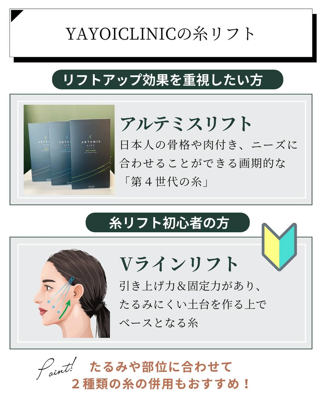 ヤヨイクリニックの糸リフト