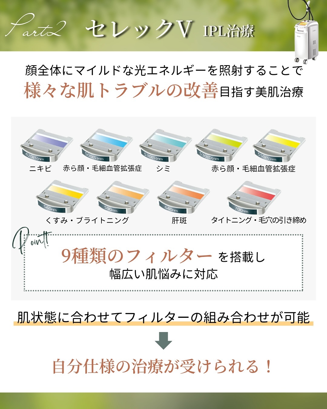 セレックV IPL治療
