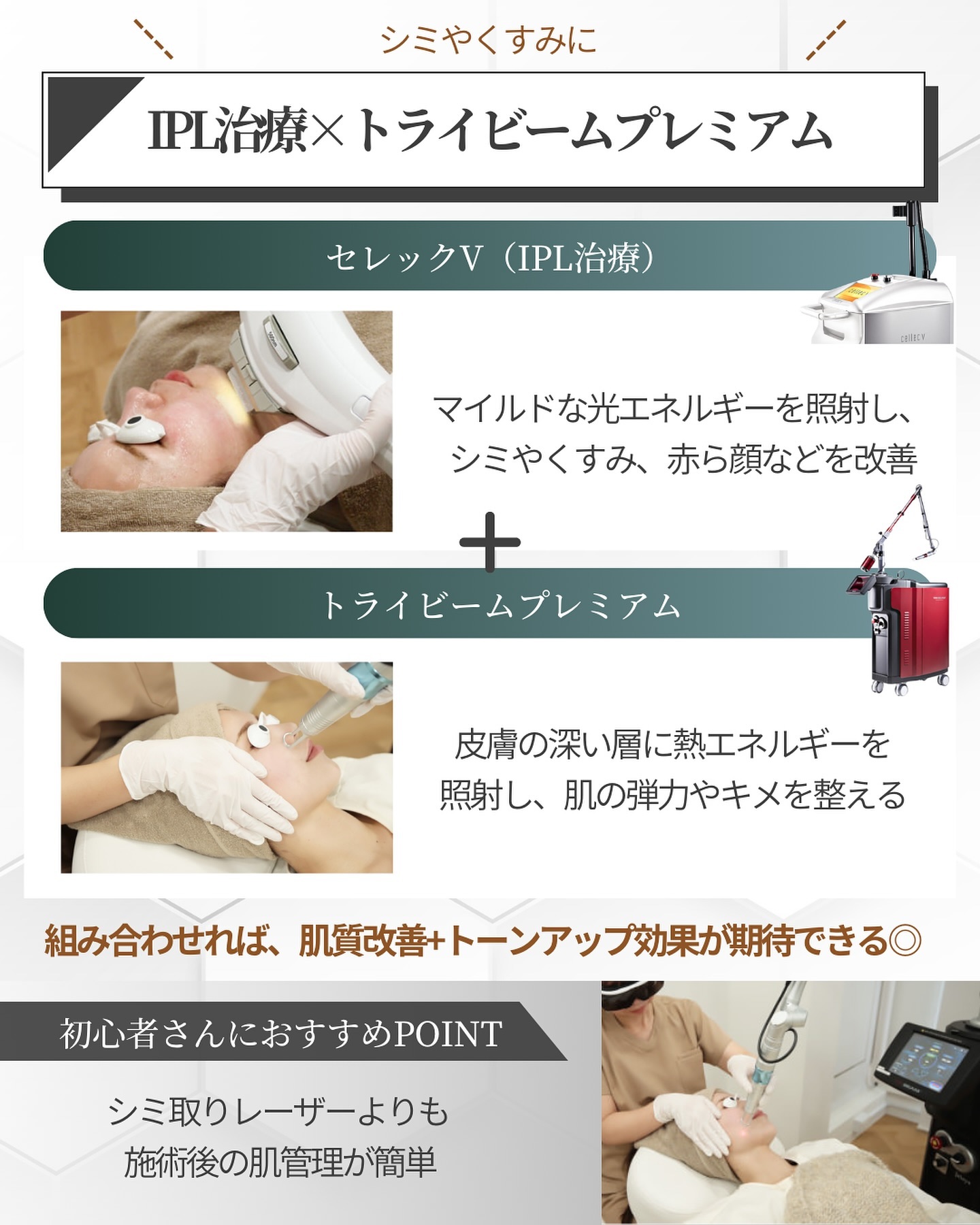 IPL治療×トライビームプレミアム