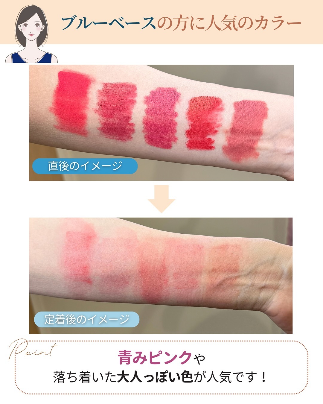 ブルーベースの方に人気のカラー
