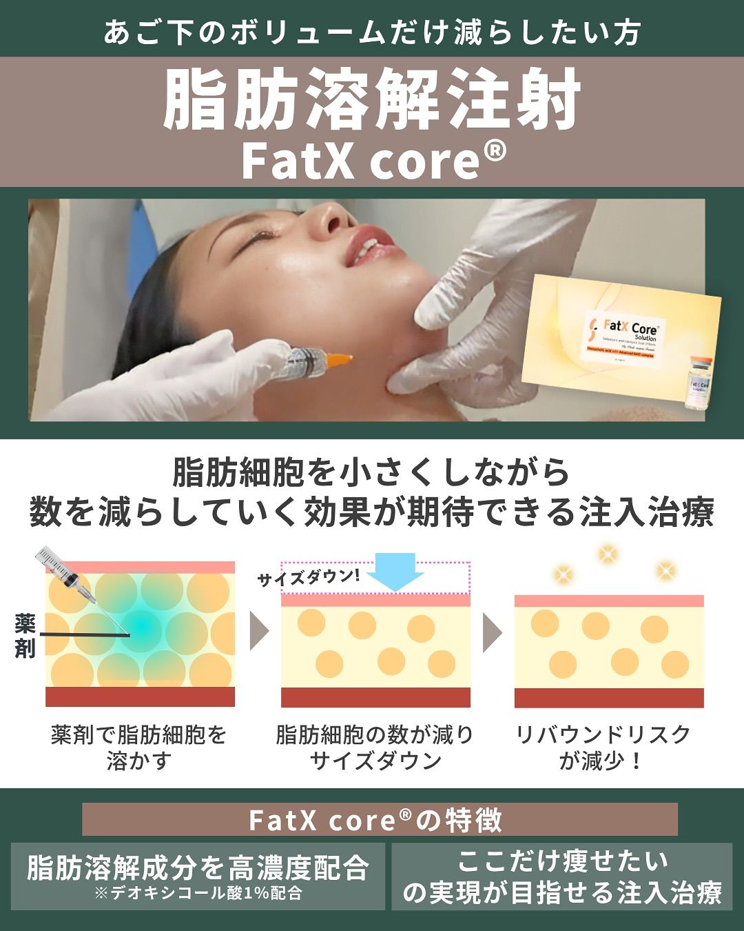 脂肪溶解注射「FatX core」