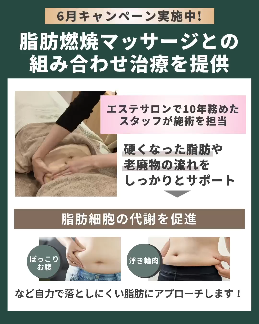 脂肪燃焼マッサージとの組み合わせもおすすめ