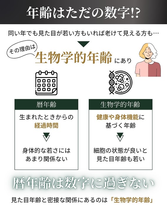 暦年齢 生物学的年齢 違い