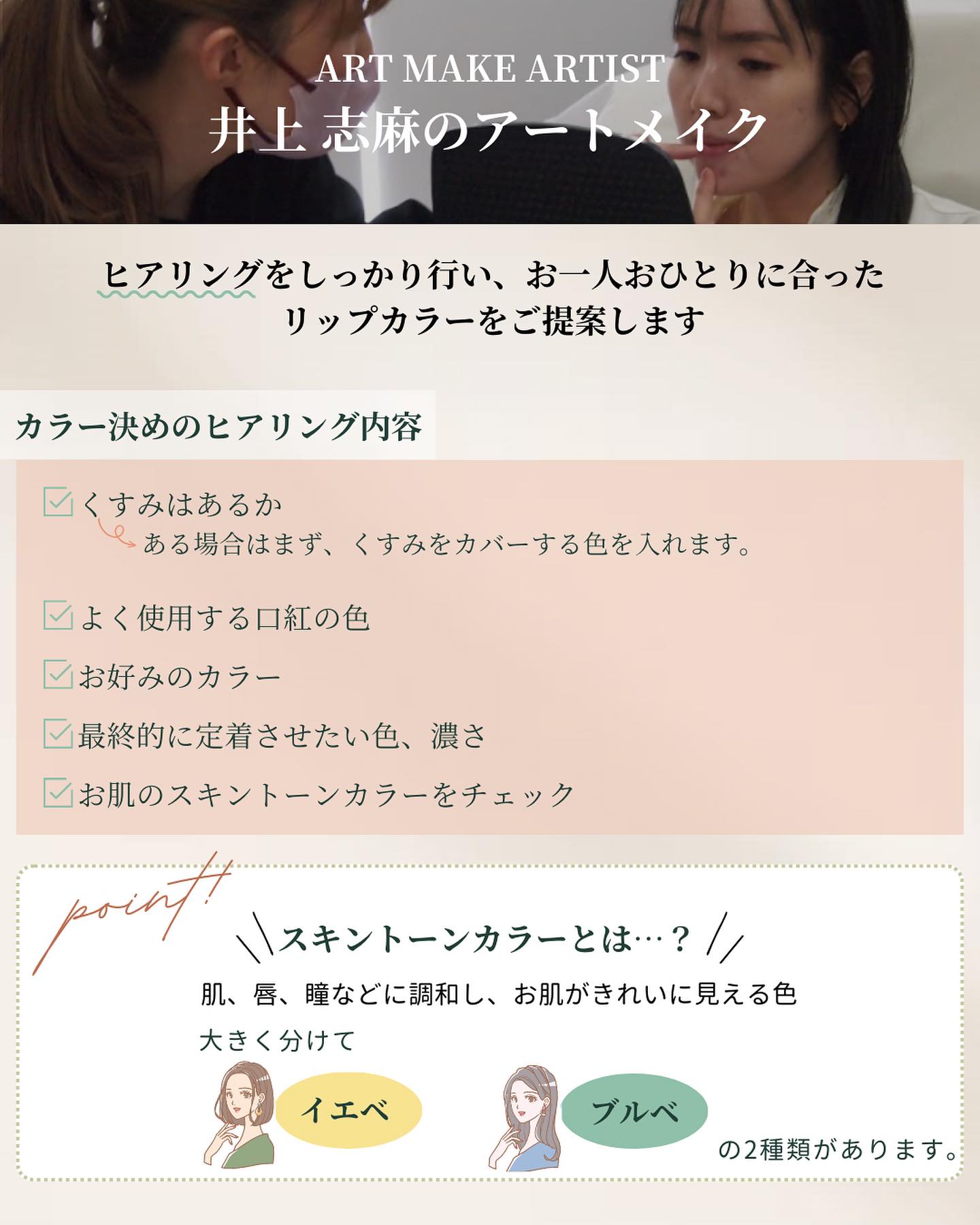 ヤヨイクリニックのヒアリング内容
