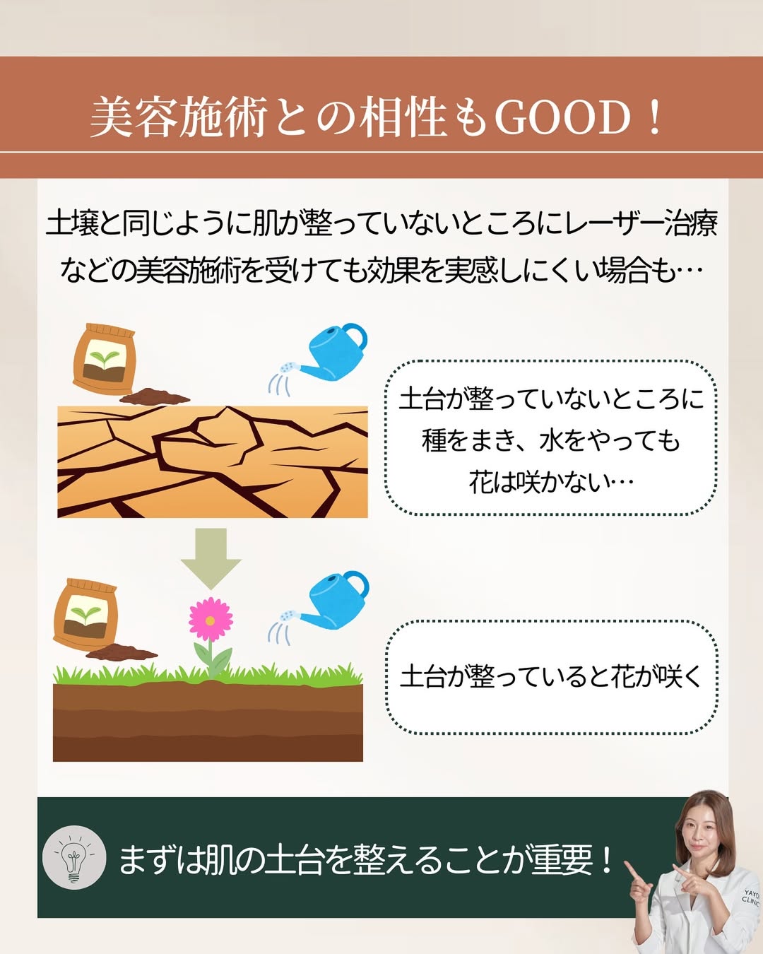 肌育注射は美容施術との相性もGOOD