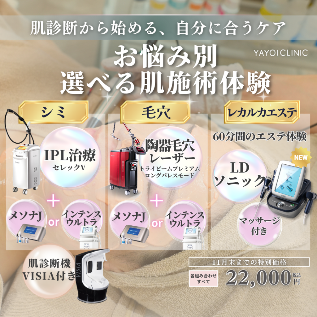 11月末までのご案内｜肌診断から始める、自分に合うケア